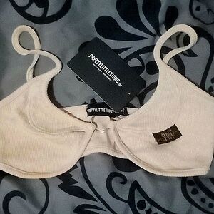 PLT RIBBED DETAIL BRA